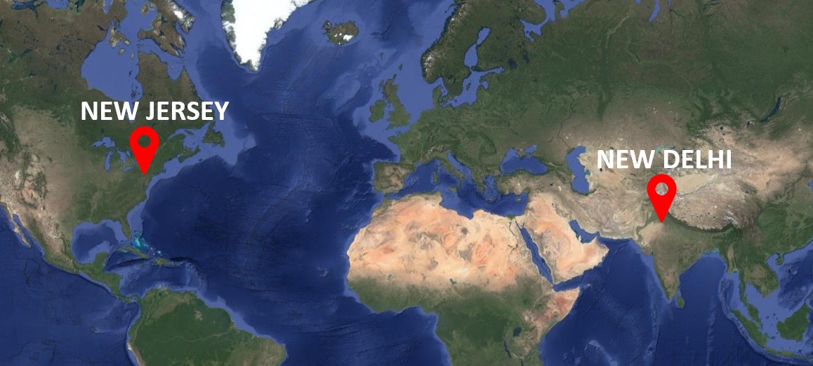 MajaHealth locations - New Jersey and New Delhi